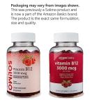 Amazon Basics Vitamin B12 3000 mcg Gummies, Raspberry 100 Count