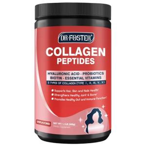 DRFOSTER Multi-Collagen-Peptide Powder with Probiotics - 50 Servings