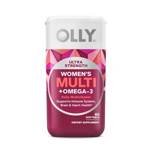 OLLY Women's Multi Softgels with Omega-3s and Iron