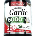 Lab | Garlic Pills |6000 mg Equivalent | 200 softgels | Organic Garlic | 200 Capsules | Garlic Supplements | Garlic | odorless Garlic | Garlic Extract | Garlic Capsules | Ultra high Absorption.