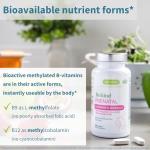 Clean Label Prenatal Multivitamin for MTHFR, Vegan, 60 Tablets