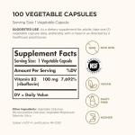 Solgar Vitamin B2 100mg Vegetable Capsules - Energy Boost