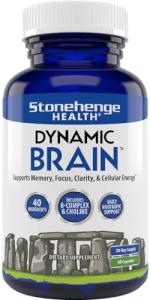 Stonehenge Health Dynamic Brain Supplement - Boost Memory & Focus