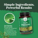 Extra Strength Saw Palmetto Extract - Advanced Saw Palmetto for Women and Men's Hair Health and Urinary Support with Plant Sterols & Flavonoids - Potent Herbal Saw Palmetto Supplement - 100 Capsules