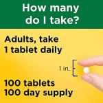 Zinc 30mg Dietary Supplement for Immune Health, 100 Tablets