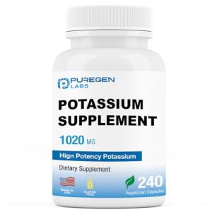 Puregen Labs Potassium Bicarbonate 1020mg Capsules (240 count)