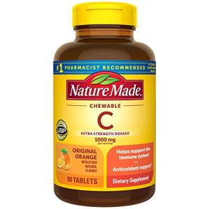 Extra Strength Chewable Vitamin C, 1000mg, 90 Tablets