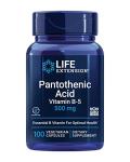 Pantothenic Acid 500mg Capsules - B Vitamin Supplement