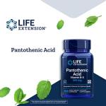 Pantothenic Acid 500mg Capsules - B Vitamin Supplement