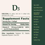 Nature's Bounty Vitamin D3 for Immune Support, 240 Ct