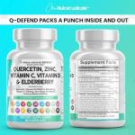 Quercetin Zinc Vitamin C D Bromelain Elderberry Supplement