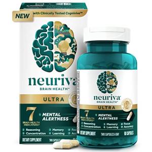 NEURIVA Ultra Decaffeinated Brain Supplement for Mental Alertness