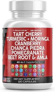 Clean Nutraceuticals Tart Cherry Capsules with Turmeric & Moringa