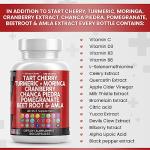 Clean Nutraceuticals Tart Cherry Capsules with Turmeric & Moringa