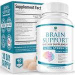 Brain Memory Support Nootropics Lion's Mane 90 Capsules