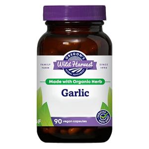 Oregon's Wild Harvest, Certified Organic Garlic Capsules, Non-GMO, 1575 MGS, 90 Count