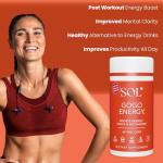 Sol Nutrition GoGo Energy Supplement: Natural Energy Boost, Cortisol Regulation, Focus Support