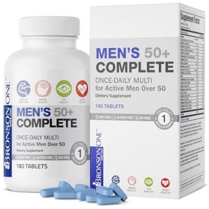 Bronson ONE Daily Men's 50+ Multi, 180 Tablets
