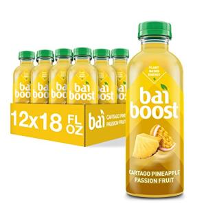 Bai Boost Cartago Pineapple Passion Fruit, 18 Fl Oz Bottle(pack of 12)
