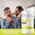 Ginko Biloba | #1 New Ginko Biloba Supplement Pills w/Max Absorption for Enhanced Cognitive Function, Memory, Mood & Focus + Rich in Antioxidants | Vegan Capsules for Men & Women - 60 Capsules