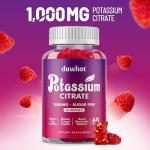 Potassium Citrate 1000mg Gummies for Leg Cramps, 60 Chewables