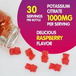 Potassium Citrate 1000mg Gummies for Leg Cramps, 60 Chewables