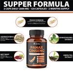 Korean Red Panax Ginseng + Ginkgo Biloba Capsules