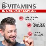 Divine Bounty Super B Complex Vitamins - 90 Capsules