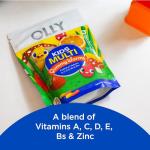 OLLY Kids Multivitamin Gummy Worms, Immune Support, Sour Fruit Punch