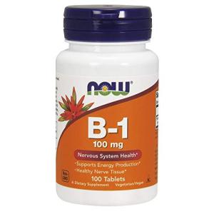 NOW Vitamin B-1 100 mg Tablets for Energy