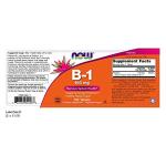 NOW Vitamin B-1 100 mg Tablets for Energy