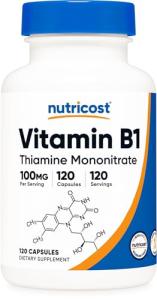 Nutricost Vitamin B1 100mg - 120 Capsules