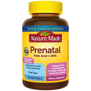 Prenatal Vitamin with Folic Acid & DHA, 110 Softgels
