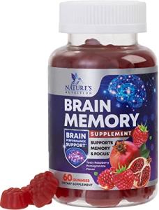 Brain Memory Supplement Gummies for Concentration and Focus