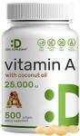 High Potency Vitamin A 25000 IU Softgels with Coconut Oil