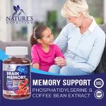Brain Memory Supplement Gummies for Concentration and Focus