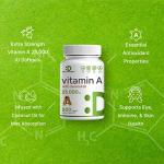 High Potency Vitamin A 25000 IU Softgels with Coconut Oil