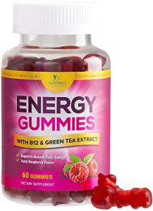 Natural Energy Gummies with Vitamin B12 & Green Tea