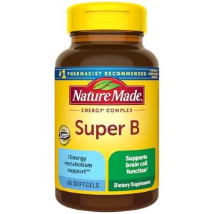 Nature Made Super B Energy Complex Softgels, 60 count