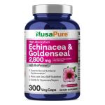 Echinacea Goldenseal 2,800mg: 300 Veggie Caps - Vegetarian