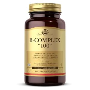 Solgar B-Complex "100" Vegetable Capsules - Heart & Nervous System Support
