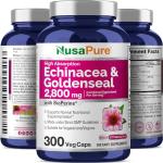 Echinacea Goldenseal 2,800mg: 300 Veggie Caps - Vegetarian
