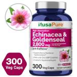 Echinacea Goldenseal 2,800mg: 300 Veggie Caps - Vegetarian