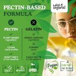 Wild & Organic Ginkgo Biloba Gummies - Brain Supplement & Mental Support Gummy for Better Mood & Focus - Energy Booster Herbal Supplements - Vegan Non-GMO - 120mg, 60 Chews