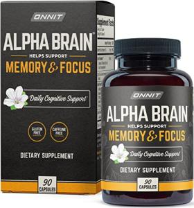 ONNIT Alpha Brain - Premium Nootropic Supplement, 90ct