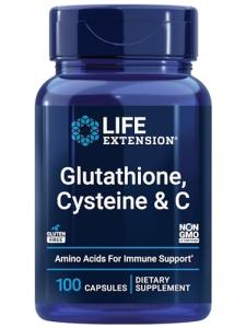 Life Extension Glutathione, Cysteine & C, 100 Kapseln