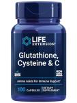 Life Extension Glutathione, Cysteine & C, 100 Kapseln