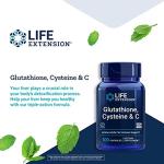 Life Extension Glutathione, Cysteine & C, 100 Kapseln