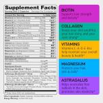 Women's Hair, Skin & Nails Multivitamin with 9 Nutrients