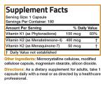 Vitamin K Triple Play Full Spectrum Complex Supplement